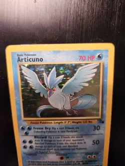 Articuno - 2/62 - Fossil Holo Unlimited (Pokemon TCG 1999) MP - Image 2
