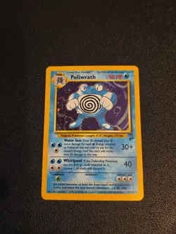 Poliwrath 15/130 Holo Rare Base Set 2 Pokemon TCG LP/MP - Image 1