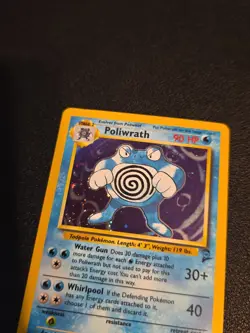 Poliwrath 15/130 Holo Rare Base Set 2 Pokemon TCG LP/MP - Image 2