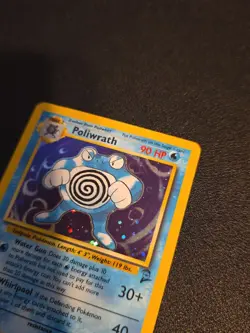 Poliwrath 15/130 Holo Rare Base Set 2 Pokemon TCG LP/MP - Image 3