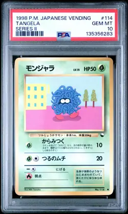 1998 POKEMON JPN VENDING SER II #114 TANGELA PSA 10 - Image 1