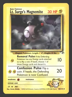 Lt. Surge's Magnemite Gym Heroes #050/132 Pokemon - Image 1