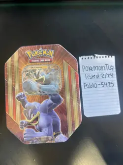 POKEMON TCG 2016 XY Triple Powers Machamp EX - Factory Sealed Collector Tin - Image 1