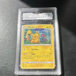 Pokemon Pikachu SM86 Black Star Promo Holo GMA 7 Shining Legends Chest - Image 1
