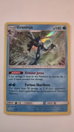 Greninja - 9/18 - Holo Rare Pokemon Detective Pikachu NM - Image 1