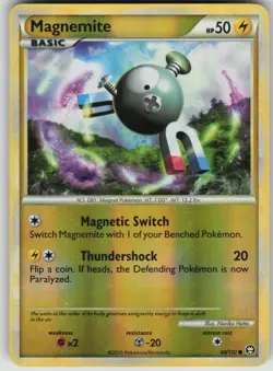 Pokemon TCG Magnemite Common Reverse Holo Triumphant 68/102 - Image 1