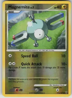 Pokemon TCG Magnemite Common Reverse Holo Supreme Victors 111 - Image 1