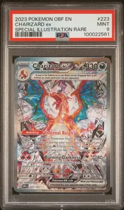 CHARIZARD EX Obsidian Flames Special Illustration Rare #223 PSA 9 Pokemon - Image 1