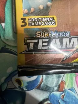 Pokemon TCG Sun & Moon Team Up Mini Long Booster Pack Snorlax Eevee Sealed 7.45G - Image 5