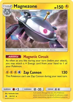 Holofoil - Magnezone - 36/131 - SM - Forbidden Light - NM - Image 1