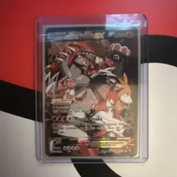 Pokemon Team Magma's Groudon EX Full Art Holo Ultra Rare 15/34 Double Crisis - Image 1