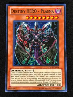 Yugioh Destiny Hero Plasma LCGX-EN134 Super (NM) - Image 1