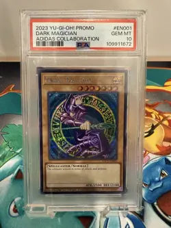 2023 Yu-gi-oh! Promo Dark Magician Adidas Collaboration ADC1-EN001 PSA 10 Gem MT - Image 1