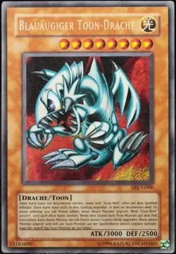 Yu-Gi-Oh! Blauaugiger Toon-Drache SRL-G000 Secret Rare [PL] Dragon OG | DE 2002 - Image 1