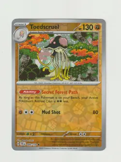 Toedscruel Pokemon Scarlet & Violet Journey Together Card 089/159 Reverse Holo - Image 1