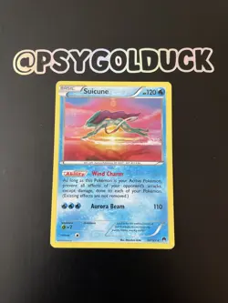 Pokemon Card Suicune 30/122 BREAKpoint Rare Holo Light Played - Image 1