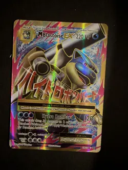 Pokemon TCG Mega Blastoise EX Full Art XY Evolutions Card 102/108 - Image 1