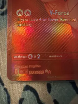 Pokemon White Flare Victini Card 172/086 English BWR, Red, Monochrome, Near Mint - Image 4