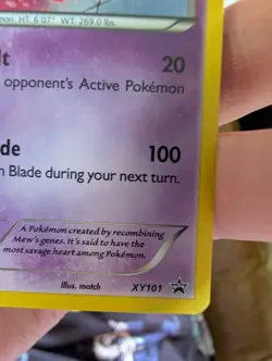 Mewtwo XY101 XY Black Star Promo Pokemon Card Cosmos Holo Exclusive NM - Image 4
