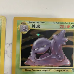 Pokemon TCG 1999 Muk Holo Rare & Grimer Base Set Unlimited Collector’s Cards - Image 3