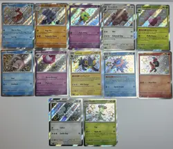 12X Pokemon TCG Card Lot, Paldean Fates Shiny Cads, Full Art, English, NM - Image 2