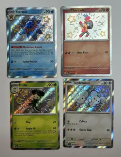 12X Pokemon TCG Card Lot, Paldean Fates Shiny Cads, Full Art, English, NM - Image 4