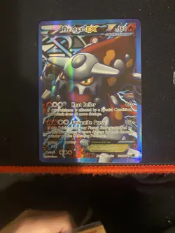 Pokemon Heatran EX Team Plasma Holo 180 HP Basic Card 109/116 Beast English - Image 1