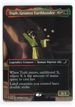 Toph, Greatest Earthbender (Borderless) R Avatar: The Last Airbender FOIL NM - Image 1