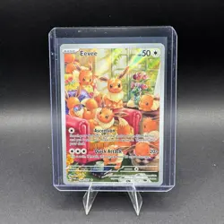 Eevee Pokemon Twilight Masquerade 188/167 Illustration Rare Full Art Holo SV MP - Image 1