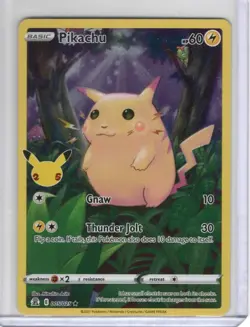 Pokemon TCG Pikachu 005/025 Holo 25th Anniversary Celebrations NM - Image 1