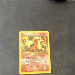 Pokemon Blaine's Growlithe 62/132 Gym Challenge Common Fire 60 HP English Card - Image 1