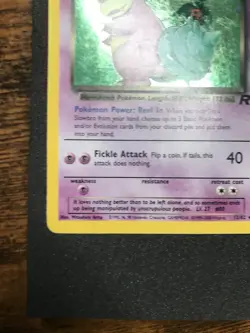 Pokemon Team Rocket Dark Slowbro Holo #12/82 Wotc Holo Rare Mp - Image 2