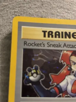 Rocket's Sneak Attack ⭐ 16/82 Holo Rare Team Rocket 2000 Pokemon NM/LP - Image 2