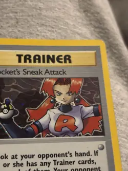 Rocket's Sneak Attack ⭐ 16/82 Holo Rare Team Rocket 2000 Pokemon NM/LP - Image 5