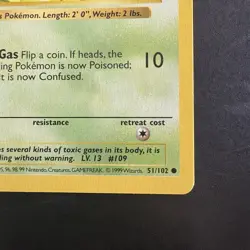 Pokemon Vintage First Edition Koffing 051/102 Base Set (Shadowless) Wotc 1999 - Image 4