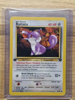 Pokemon 2000 WOTC Team Rocket 1st Edition Rattata 66/82 - Near Mint - Image 1