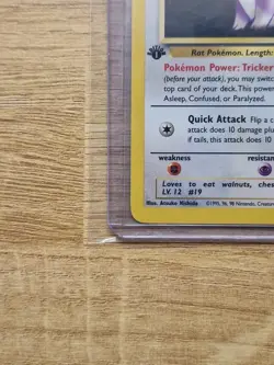 Pokemon 2000 WOTC Team Rocket 1st Edition Rattata 66/82 - Near Mint - Image 5