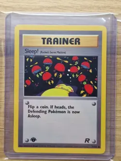 Pokemon 2000 WOTC Team Rocket 1st Edition Sleep! 79/82 - Near Mint - Image 1
