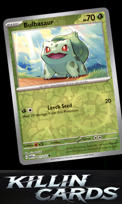 Bulbasaur - 001/165 (Reverse Cosmos Holo) (Costco Exclusive) 001/165 Pokemon Com - Image 1
