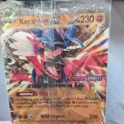 Pokemon TCG Koraidon EX Jumbo Scarlet & Violet Promo New Sealed 125/198 - Image 4