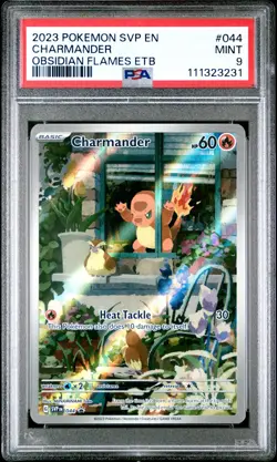2023 POKEMON SVP EN-SV BLACK STAR PROMO #044 CHARMANDER PSA 9 - Image 1