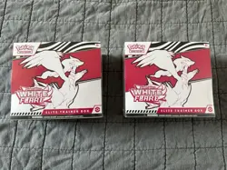 LOT OF 2 - Pokemon TCG Scarlet & Violet White Flare Elite Trainer Box ETB - Image 1