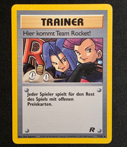 Here Comes Team Rocket 71/82 German Pokemon Team Rocket NM - Image 1