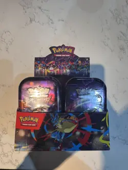 Pokemon Mega Evolution - Mega Heroes Mini Tin UNSEALED Display case (10 Tins) - Image 1