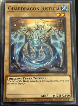 Yugioh! TCG - Guardragon Justicia - MP20-EN008 - Common - 1st Edition - Image 1