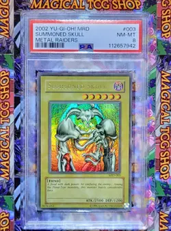 Yugioh Summoned Skull MRD-003 Ultra Rare Change of Heart MRD-060 PSA NM-Mint - Image 1