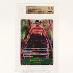 One Piece Roronoa Zoro AA SEC BGS 9,5 Alt. Art Wings Of The Captain OP06-118 - Image 2