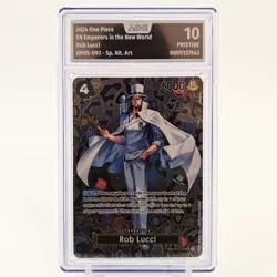 One Piece Rob Lucci OP05-093 SP Alt. Art AOG 10 PRESTINE no PSA - Image 2