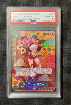 PSA 10 Jewelry Bonney (SP Alt Art) ST02-007 Two Legends ONE PIECE Japanese 2024 - Image 1