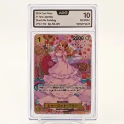 One Piece Charlotte Pudding OP03-112 SP Alt. Art AOG 10 PRESTINE Japanese no PSA - Image 2
